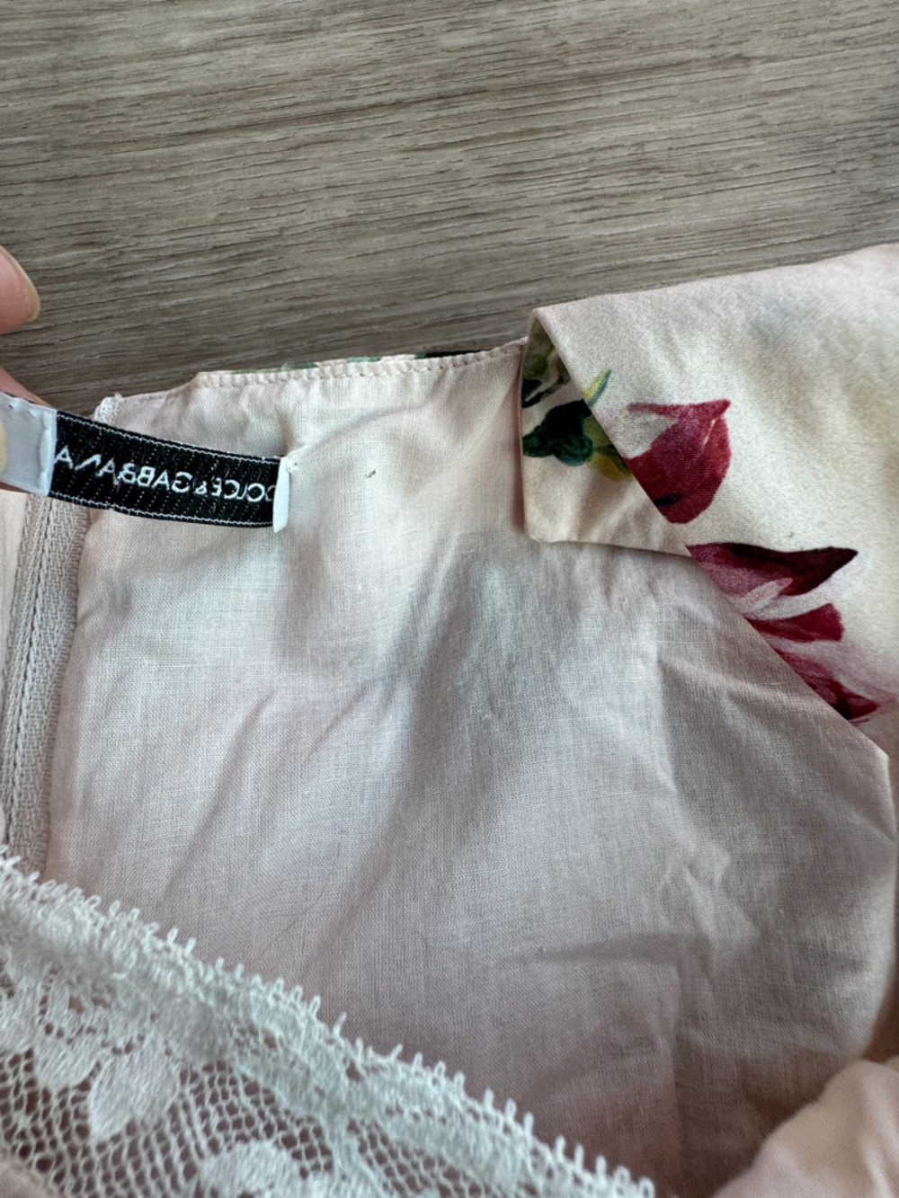 Dolce & Gabbana Girls' Pink Rose Butterly Print Cotton Sundress Sz 11/12 - Picture 12 of 14